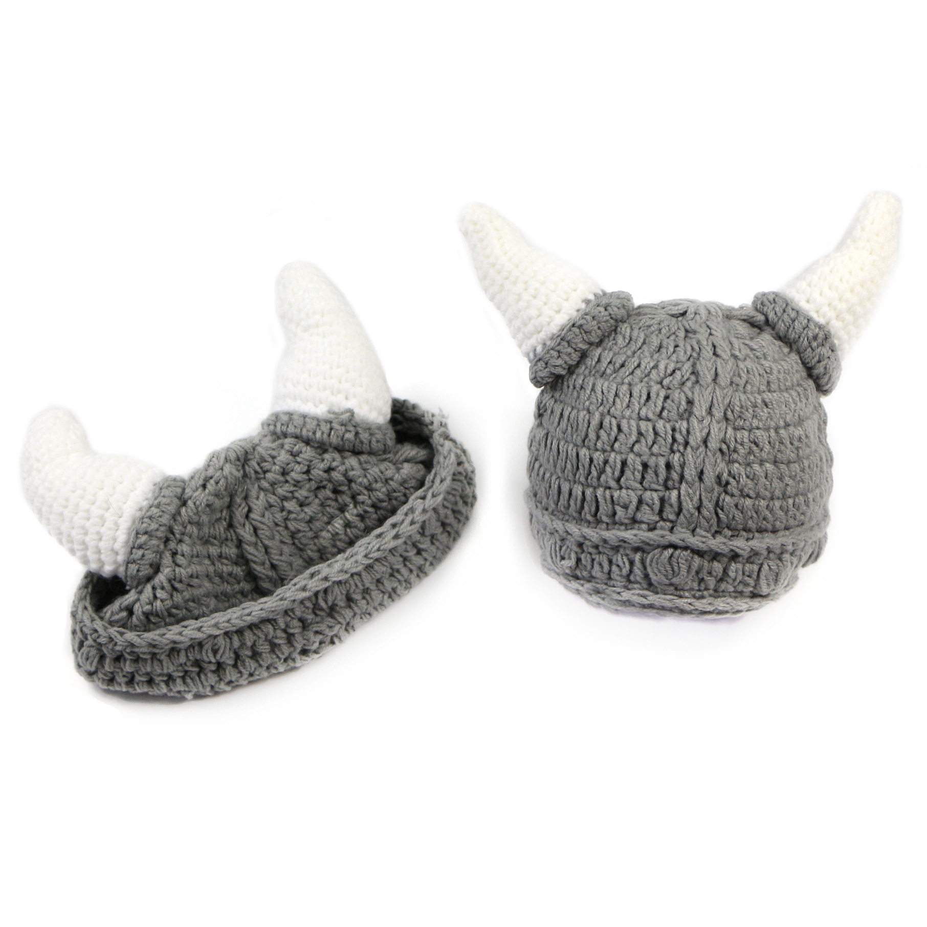 冬天保暖帽子手工粗毛线帽钩棒牛角包头帽秋冬季亲子搞怪套头帽