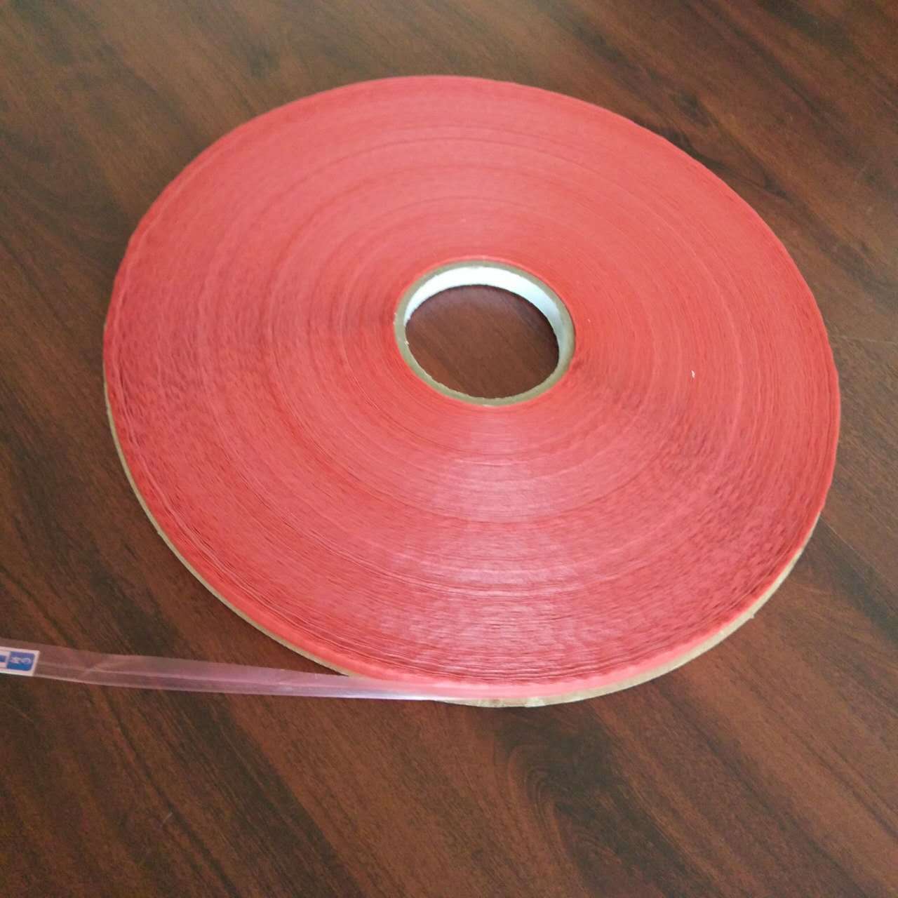 双佳定制规格 夏季新品红膜pe封缄胶带 pe膜宽12.5mm 胶宽3.5mm