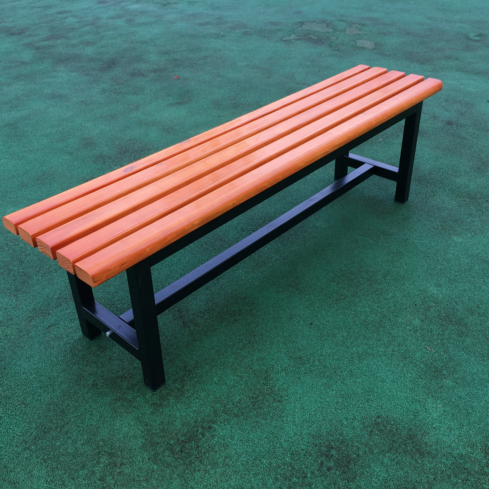 浴室更衣室长条凳公园排椅操场防腐木休闲长条凳户外看台休息椅子