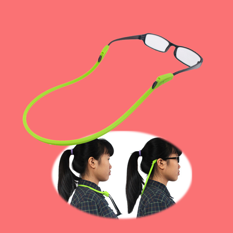 2合1软硅胶眼镜挂绳 运动固定眼镜带 镜脚防滑套 儿童眼镜防掉绳