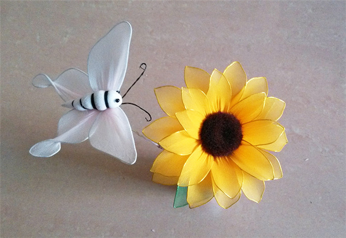 巧夺天工丝网花布艺高仿真动物蝴蝶纯手工制作厂价批发直销代发货