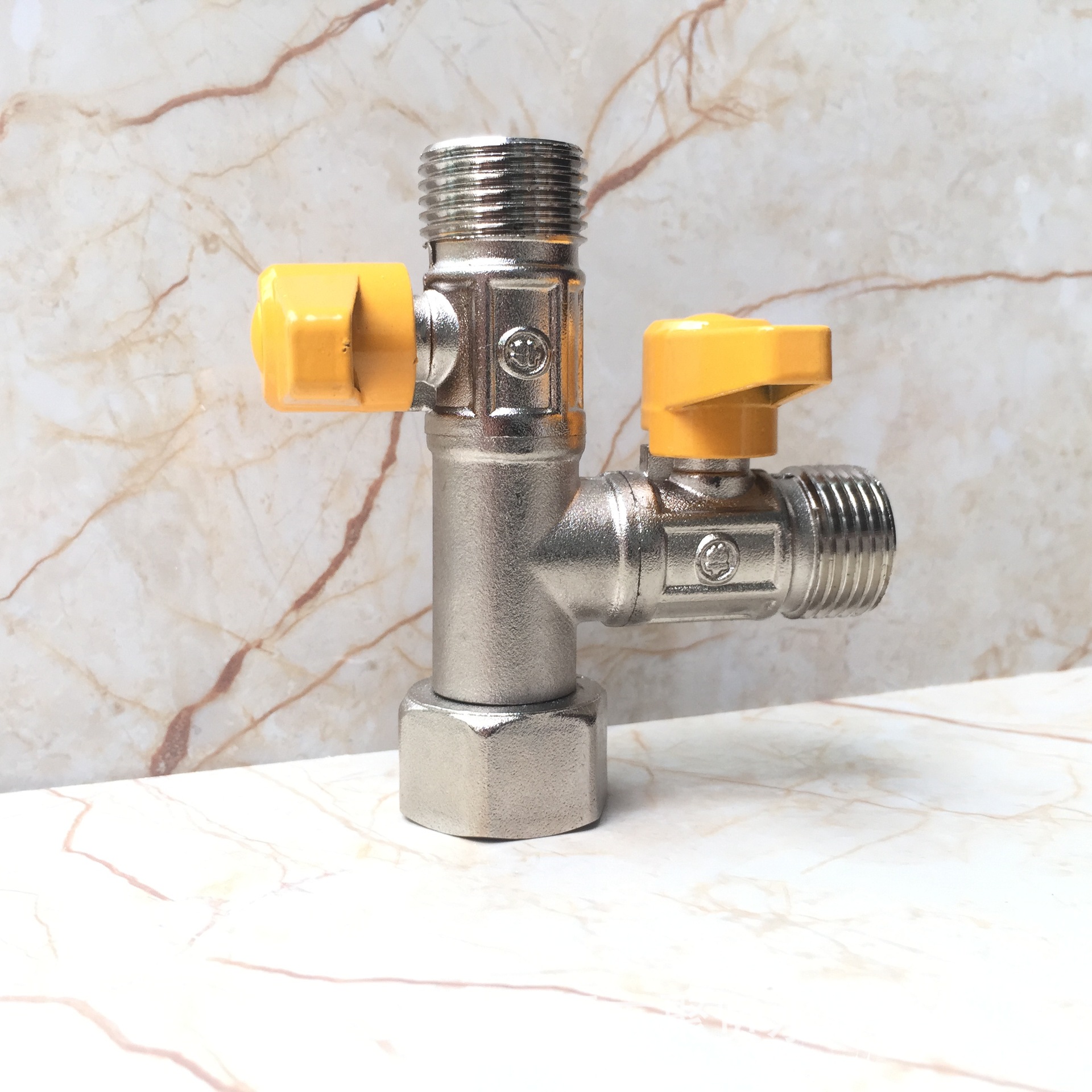 聚贤阀业 厂家直销t型活接三通燃气阀 蒸汽阀阀门开关配件带活接