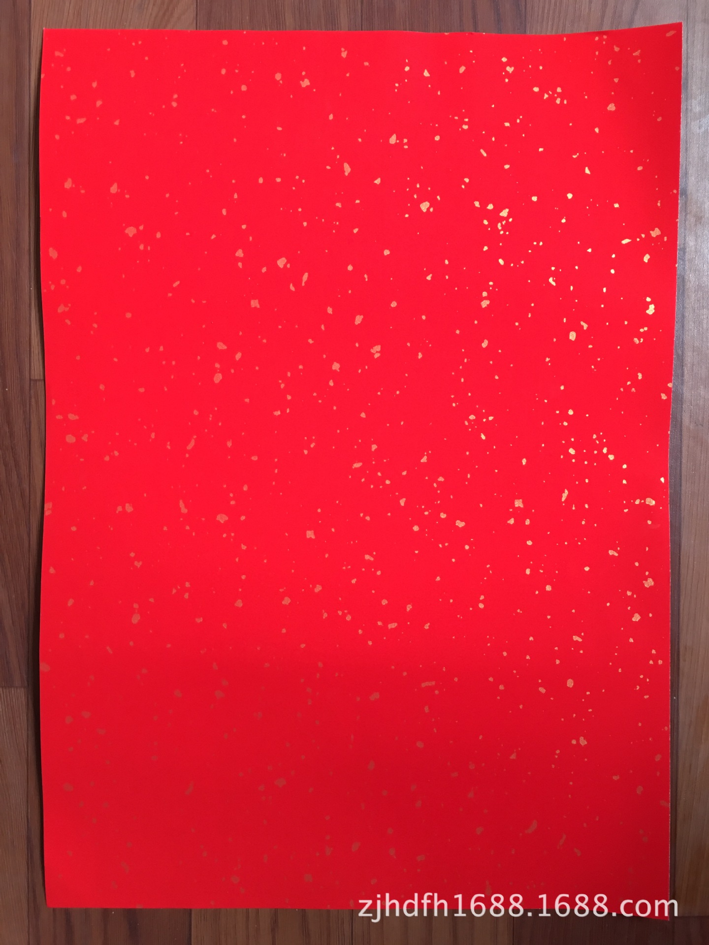 万年红洒金不干胶