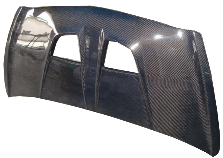专用于本田老飞度双孔款碳纤维机盖 老飞度碳纤维引擎盖 发动机盖