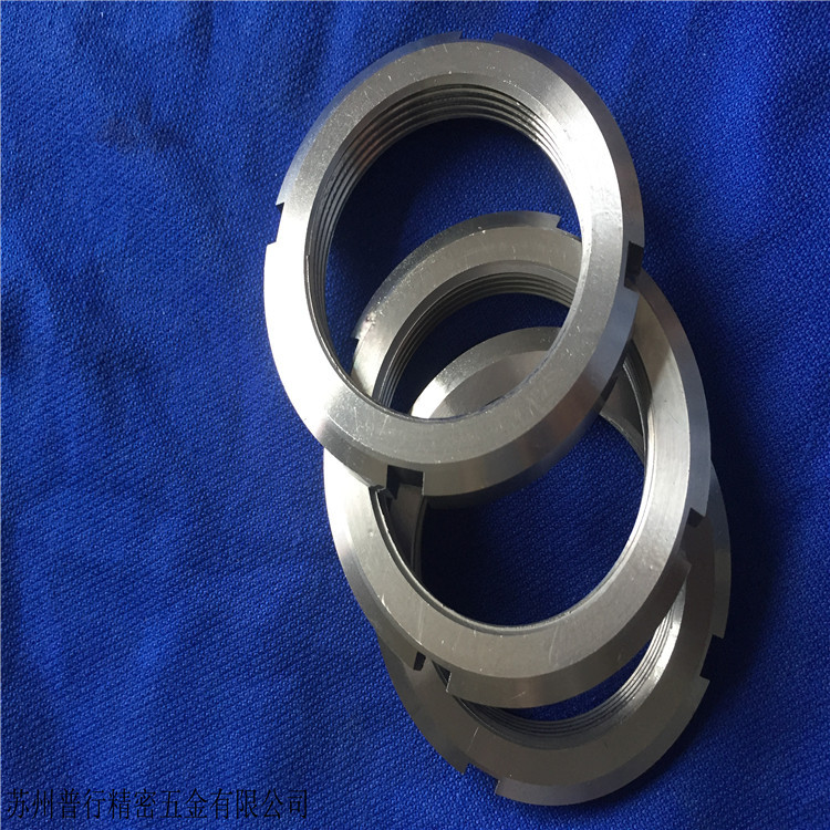 非标定制四槽螺母侧面开槽圆螺母定位螺母德标圆螺母阀门螺母