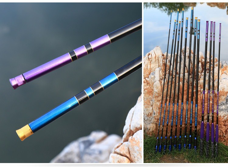 厂家批发如意鲤钓鱼竿碳素台钓竿超轻超硬长节手竿渔具