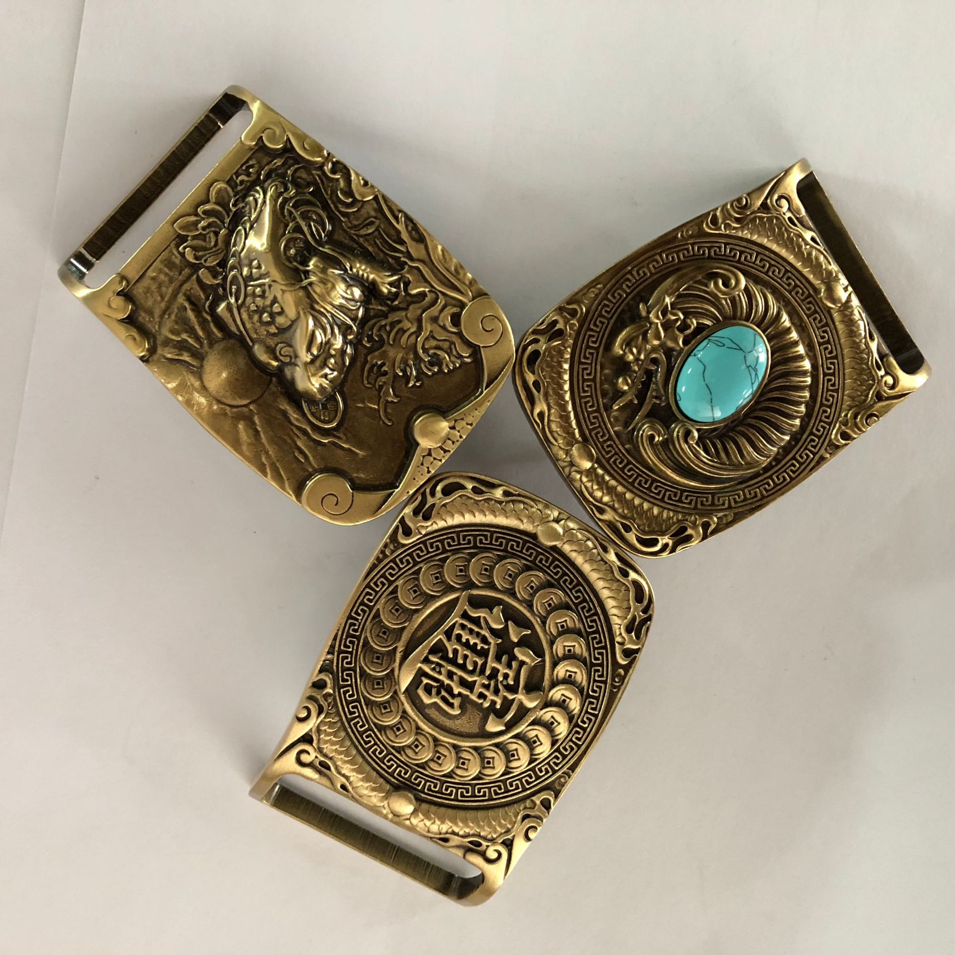 铜扣皮带板扣手工扣时尚板扣吉祥扣黄铜扣铜腰带扣纯铜皮带扣