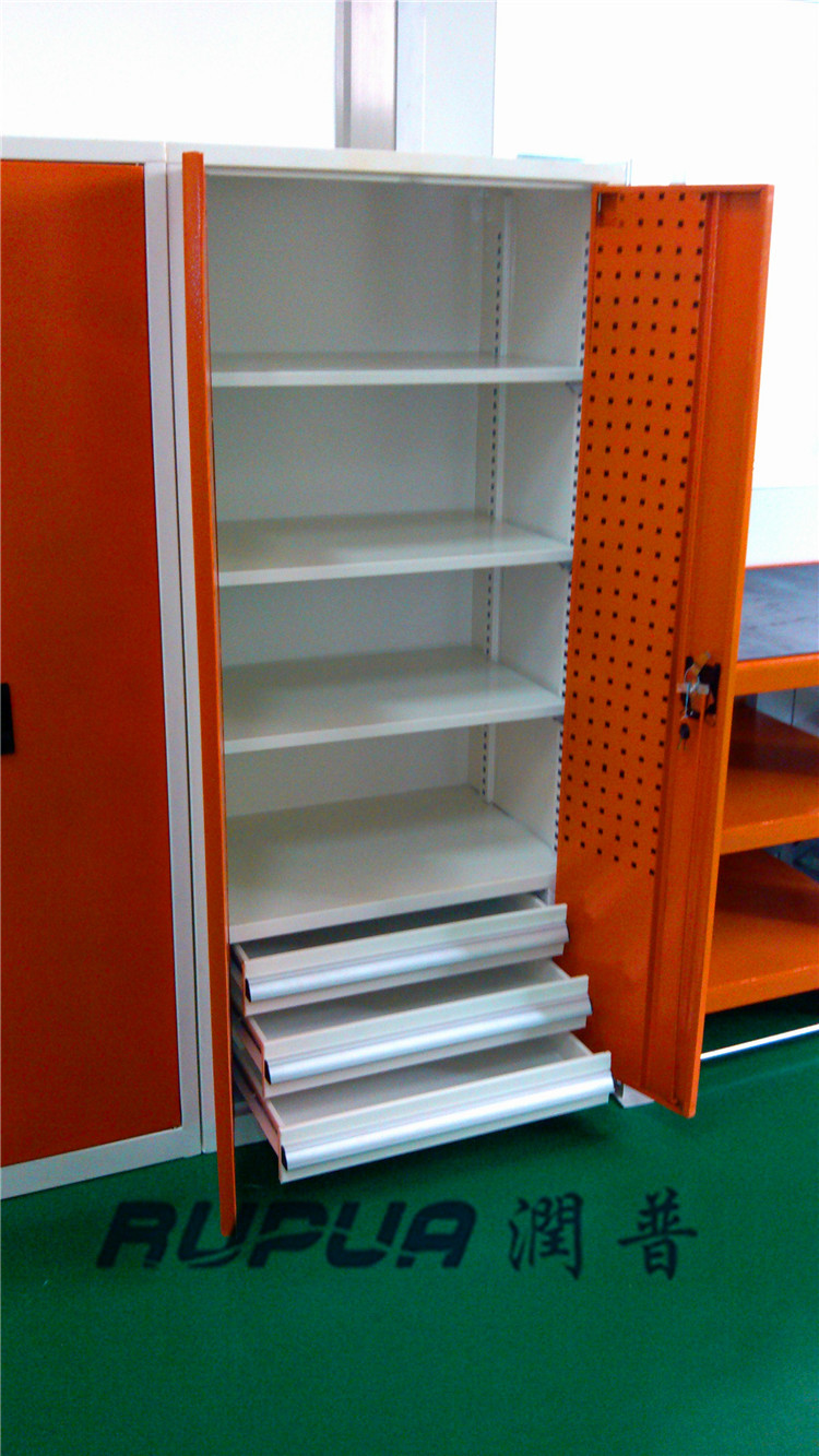 重型工具整理柜多功能五金储物柜双开门挂板置物柜物料铁皮柜