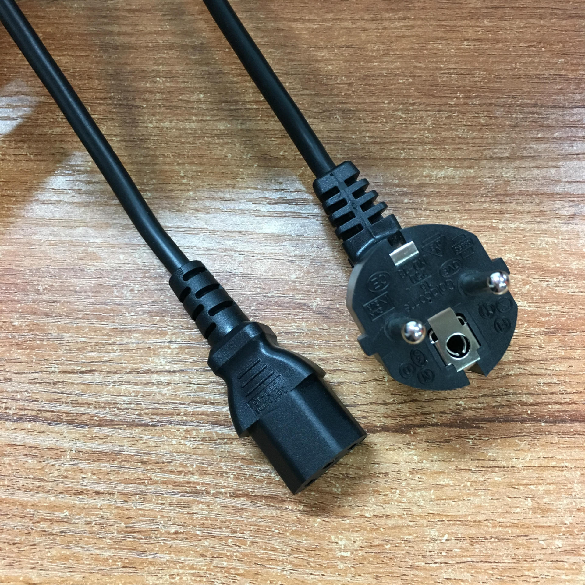 5米欧规电源线 德标欧式电源插头线 品字尾插头 vde认证