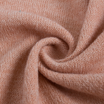 全涤单面粗针双色布染色布发财呢面料女装连衣裙毛衣衫针织布料