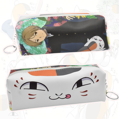 夏目友人帐拉链笔袋猫咪老师彩图学生卡通动漫笔袋文具袋