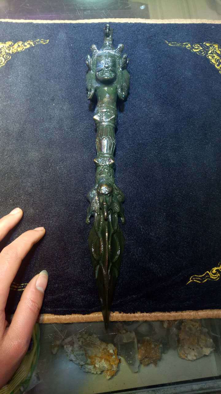 【博程水晶】 陨石天铁 西藏镍铁陨石 铁陨石五股金刚杵法器