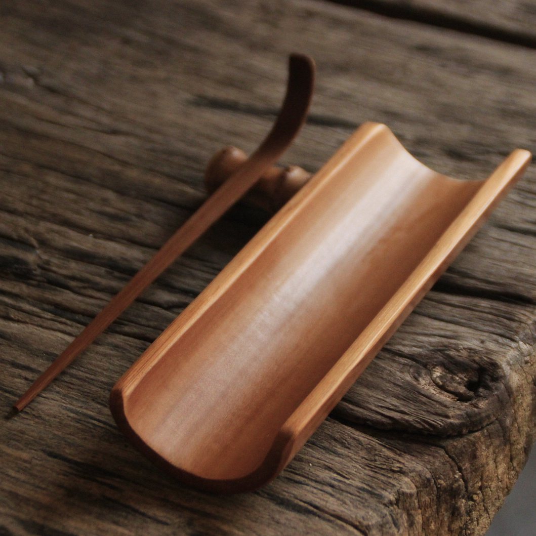 竹制茶道三件套碳化竹子茶针茶勺茶匙茶则纯手工赏茶荷茶具六君子