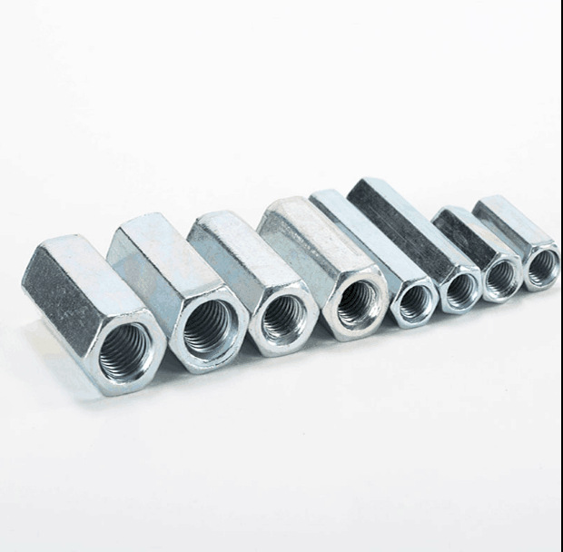 加长圆型接头螺母镀锌加长六角螺母螺杆丝杆连接螺帽m6m8m10m12