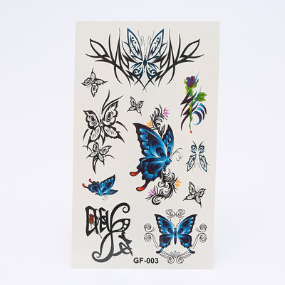 商家供应 精美时尚水转印纹身贴 防水防汗遮疤纹身贴纸 款式多样