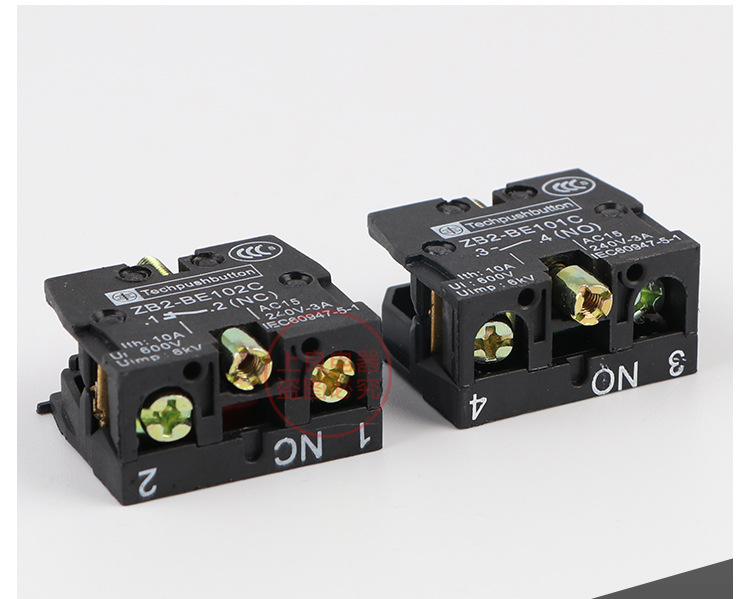 特价按钮常开触点xb2-be101c下座/ 常闭触点xb2-be102c