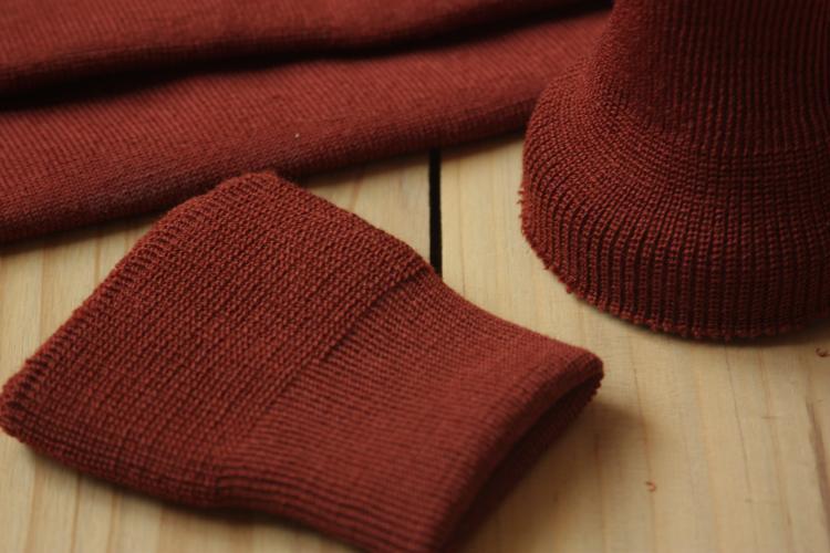 圆筒针织无缝罗纹袖口脚口螺纹袖口下摆衣领抗起球防静电喇叭口