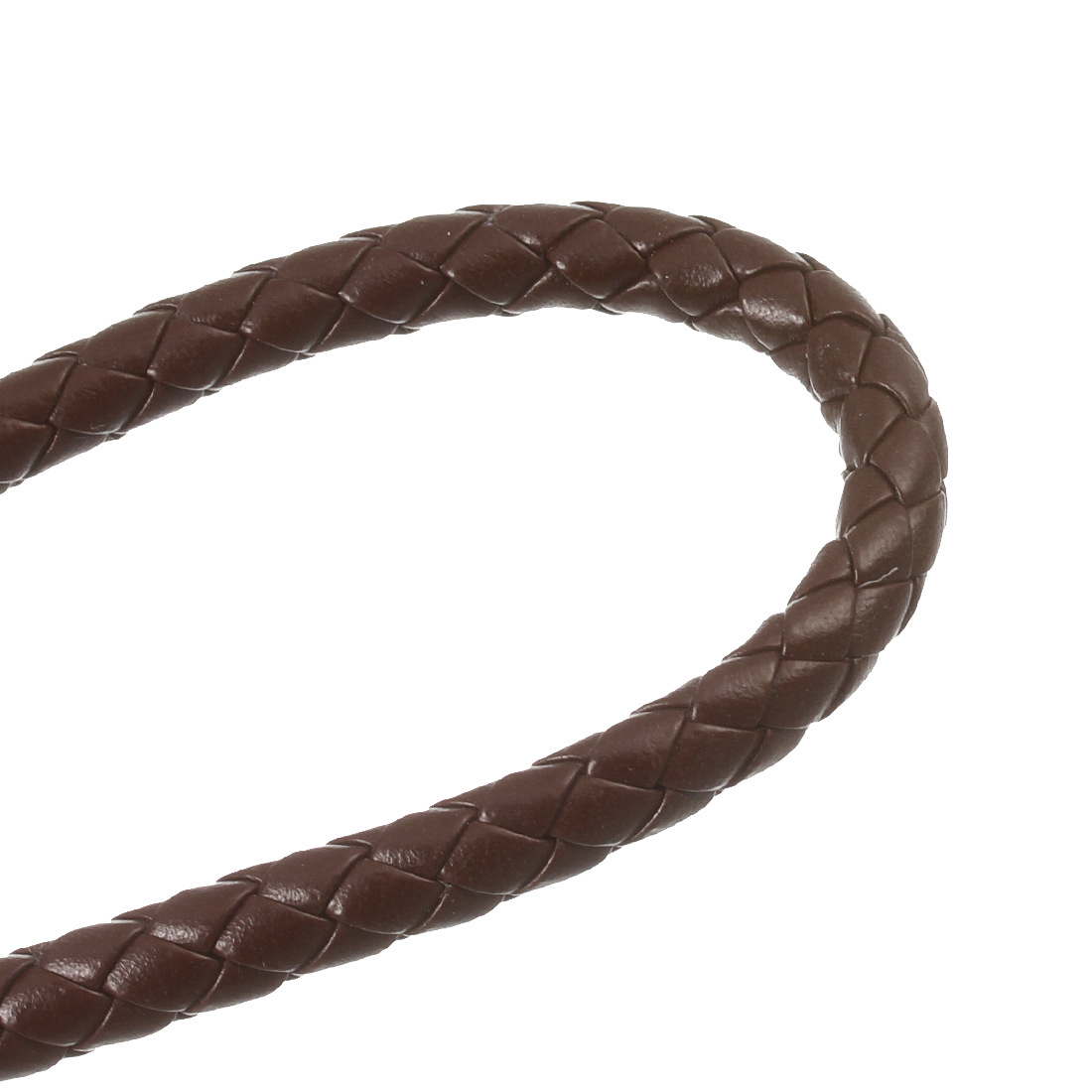 5米/包 diy饰品配件 pu皮革编织皮绳 腰带6股皮绳 7mm咖啡色f806