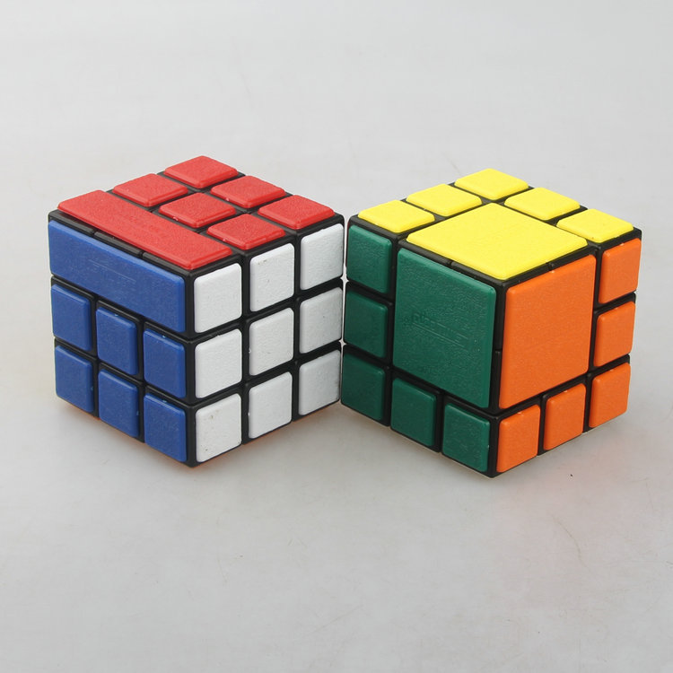 插销版bandagedandfused捆绑三阶魔方黑色限制旋转魔方