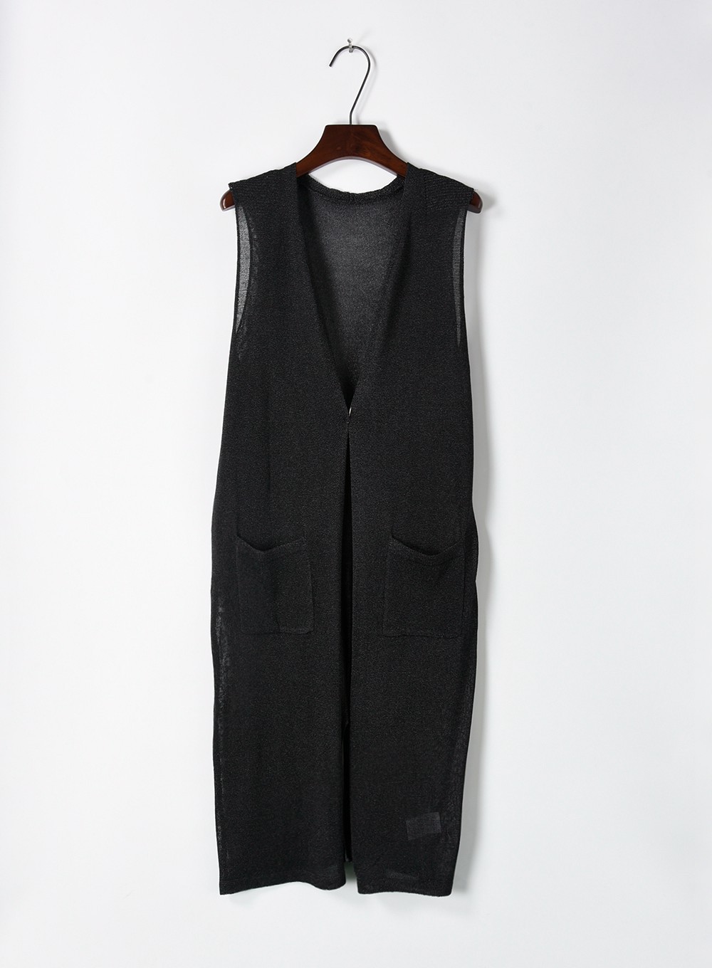 夏季新薄长款无袖针织衫马甲背心 百搭显瘦针织无袖开衫女现货368