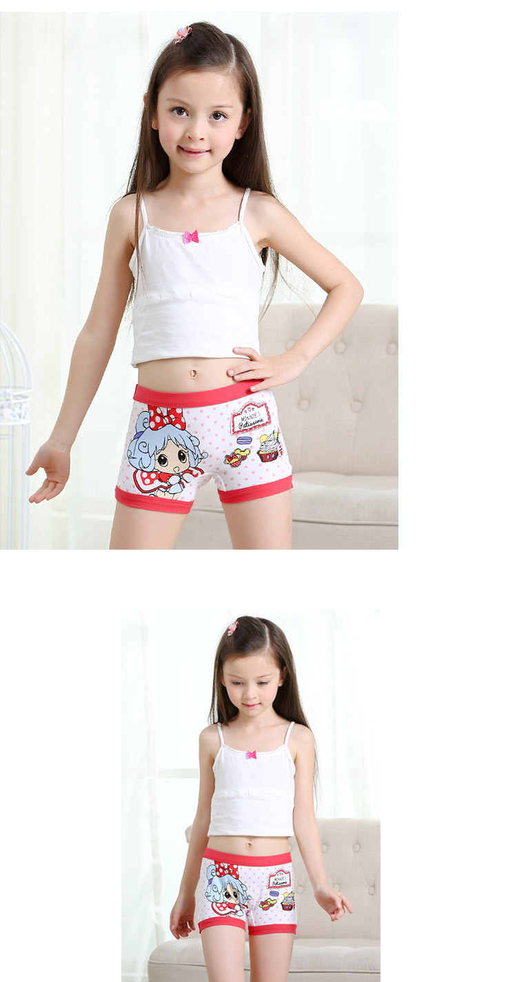 女童内裤纯棉学生中大童平角裤儿童裤头小女孩童装宝宝短裤3-15岁