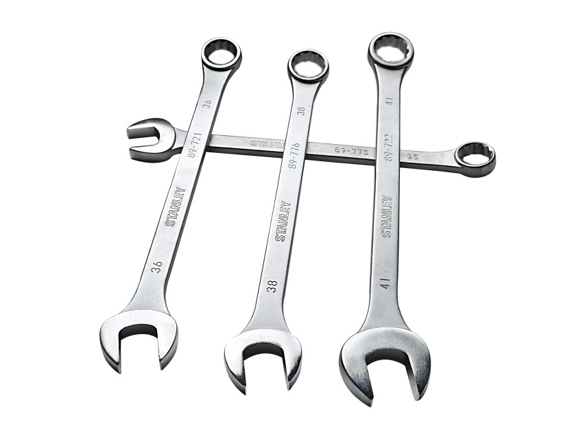 史丹利公制两用大扳手34-50mm大规格梅花开口呆扳手 机床拆卸扳手