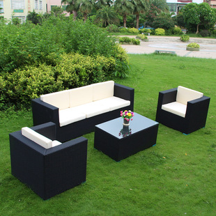 莫家户外沙发北欧藤沙发懒人简易沙发组合沙发客厅阳台藤编家具