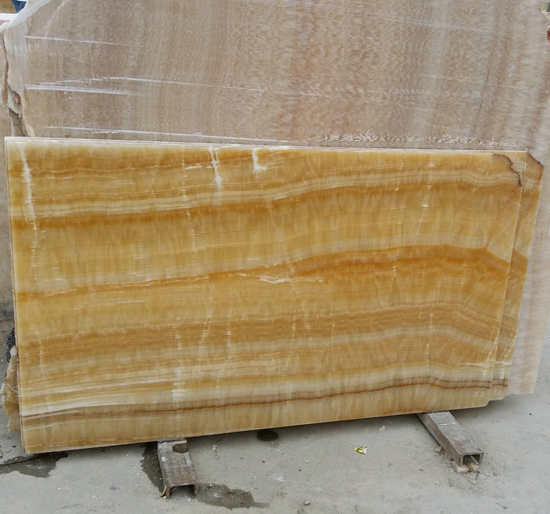 厂家定制供应米黄玉大理石 米黄玉a级大板大板 玉石电视背景墙