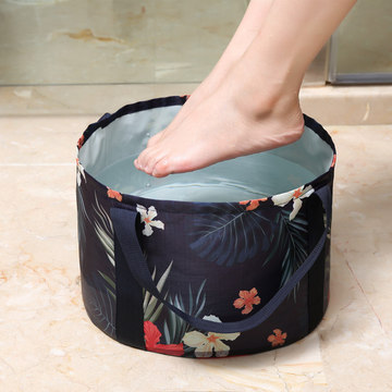 便携式折叠水盆旅行大容量洗漱洗脸盆袋大号泡脚水桶工厂家批发