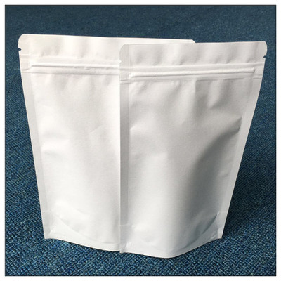 白色哑膜纸塑自封自立袋 防潮茶叶袋 咖啡袋 休闲食品包装袋厂家