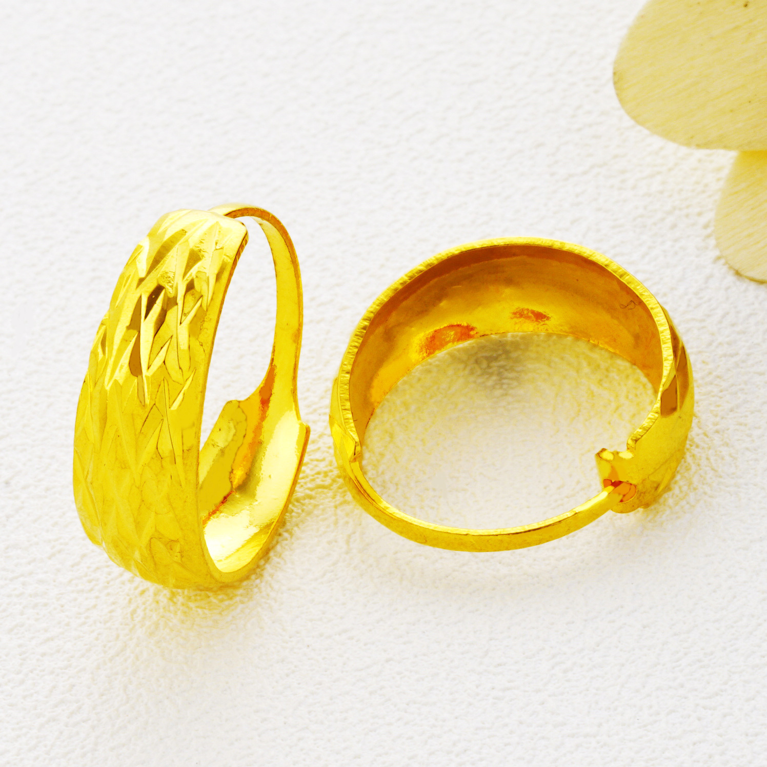 中老年黄金耳环