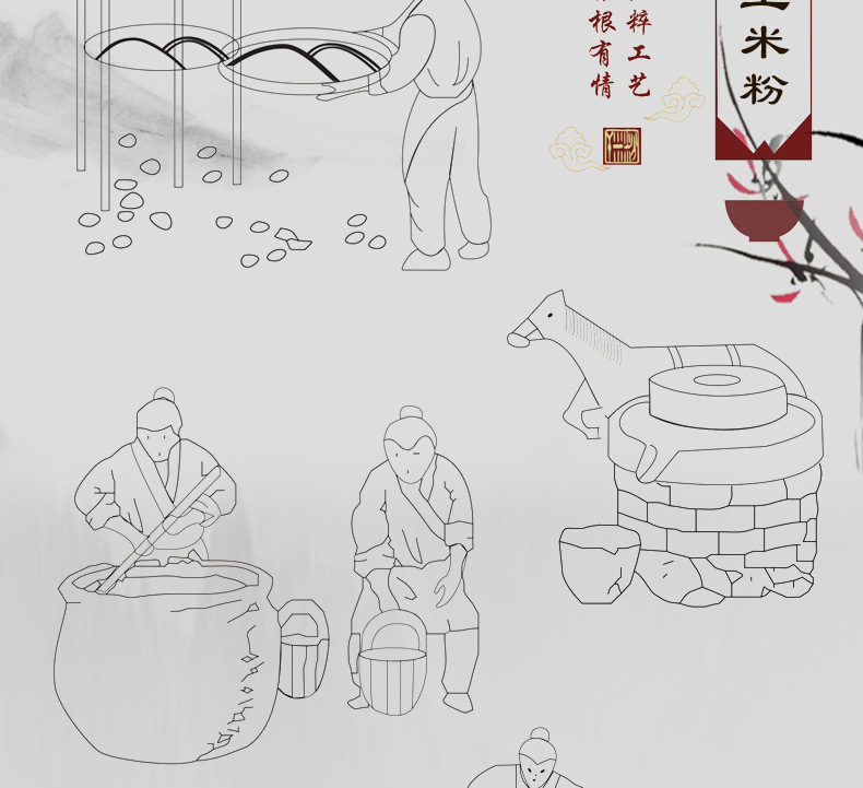 供应纯手工制作优质干米线米粉