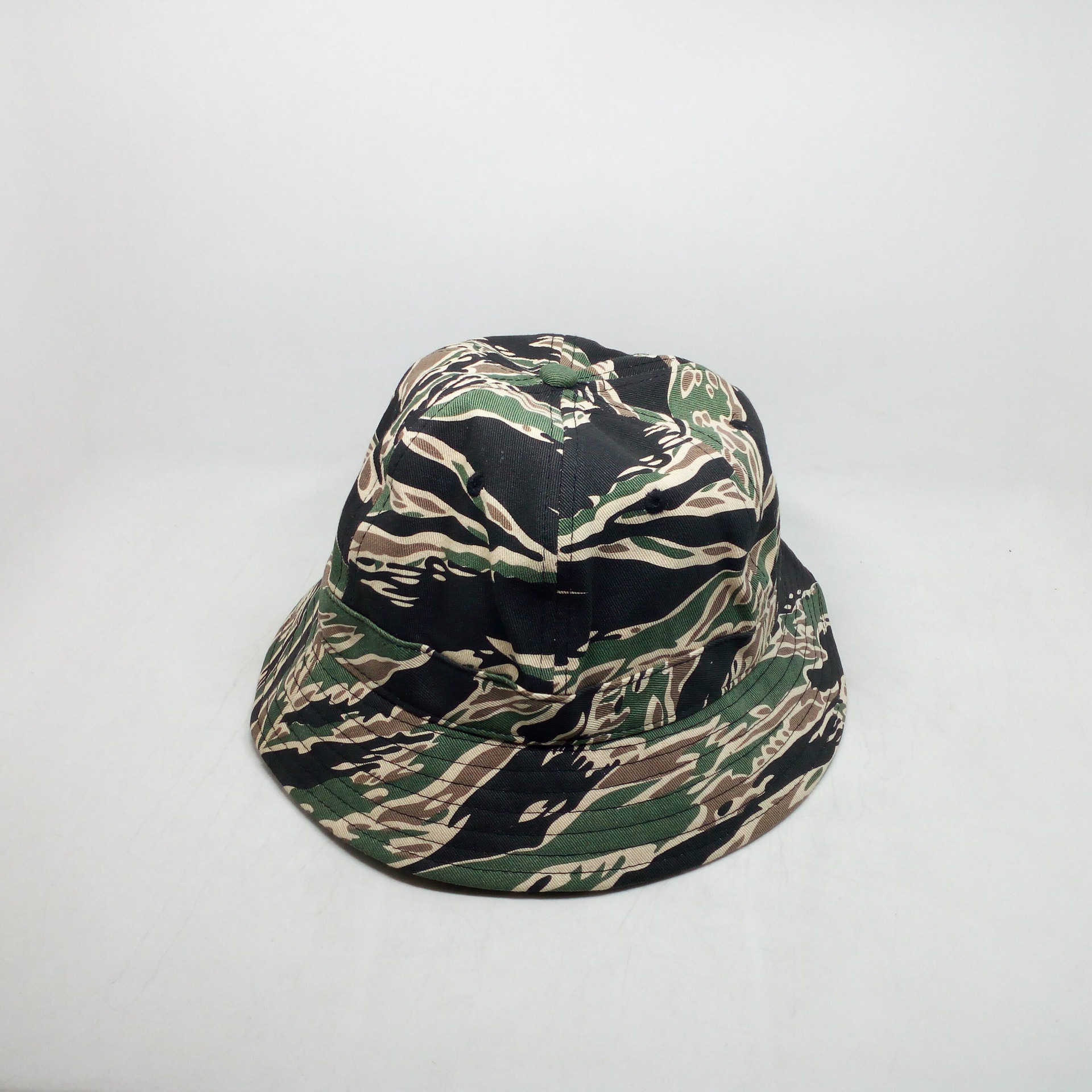 迷彩圆顶儿童遮阳盆帽出街百搭防晒渔夫帽