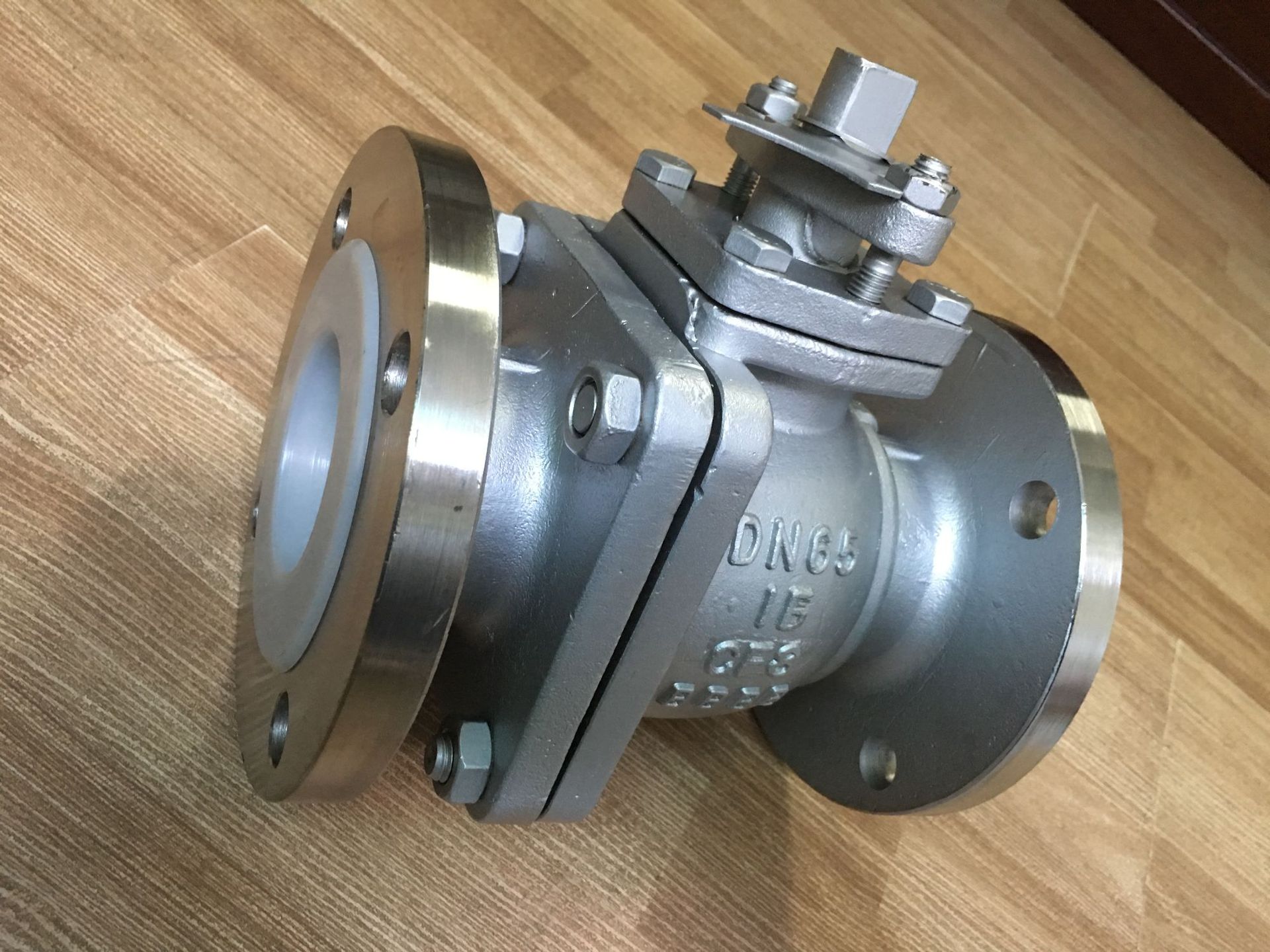 批发衬氟球阀 q341f46耐酸碱 衬四氟阀门法兰连接-涡轮衬氟球阀