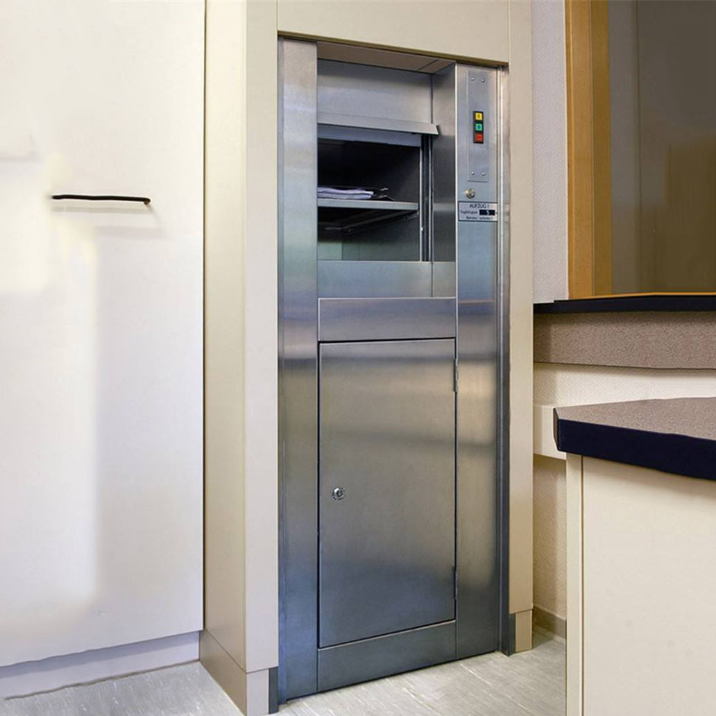 窗口式不锈钢饭店传菜电梯 曳引杂物梯 学校食堂餐梯 酒店传菜机