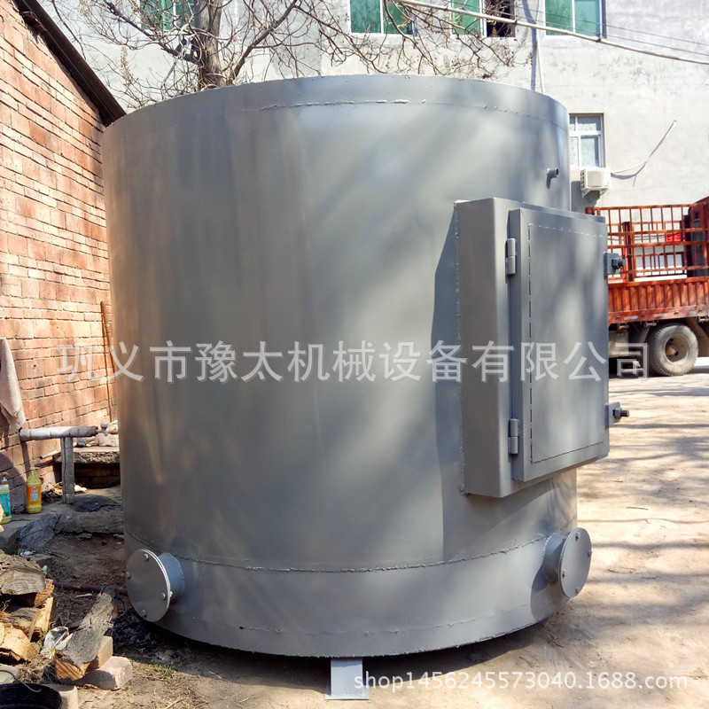 小型高效无烟炭化炉日产1吨木炭炭化炉原木秸秆方形/圆形炭化设备