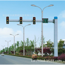 交通信号杆信号灯红绿灯杆马路交通监控杆道路标志牌杆