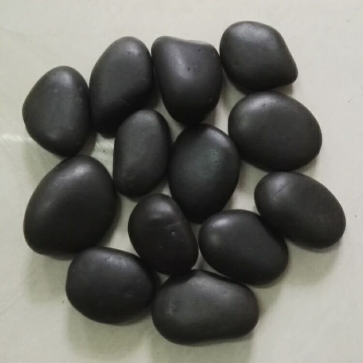 南京黑色鹅卵石抛光黑色雨花石 园林景观鹅卵石滤料家装建材石子