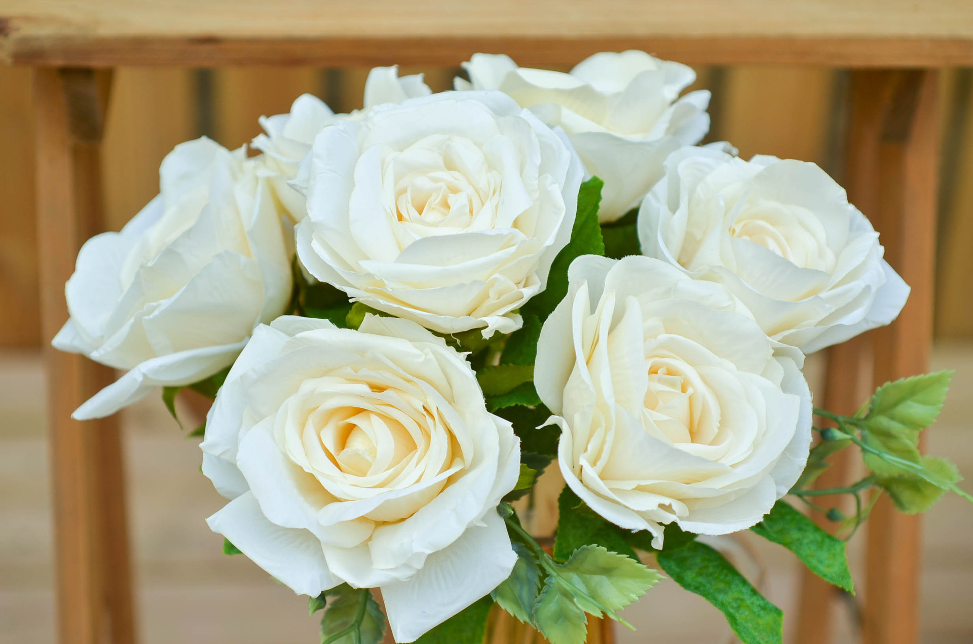 韩式七头轩尼诗香槟玫瑰花束单支仿真花假花节日婚庆diy场景布置