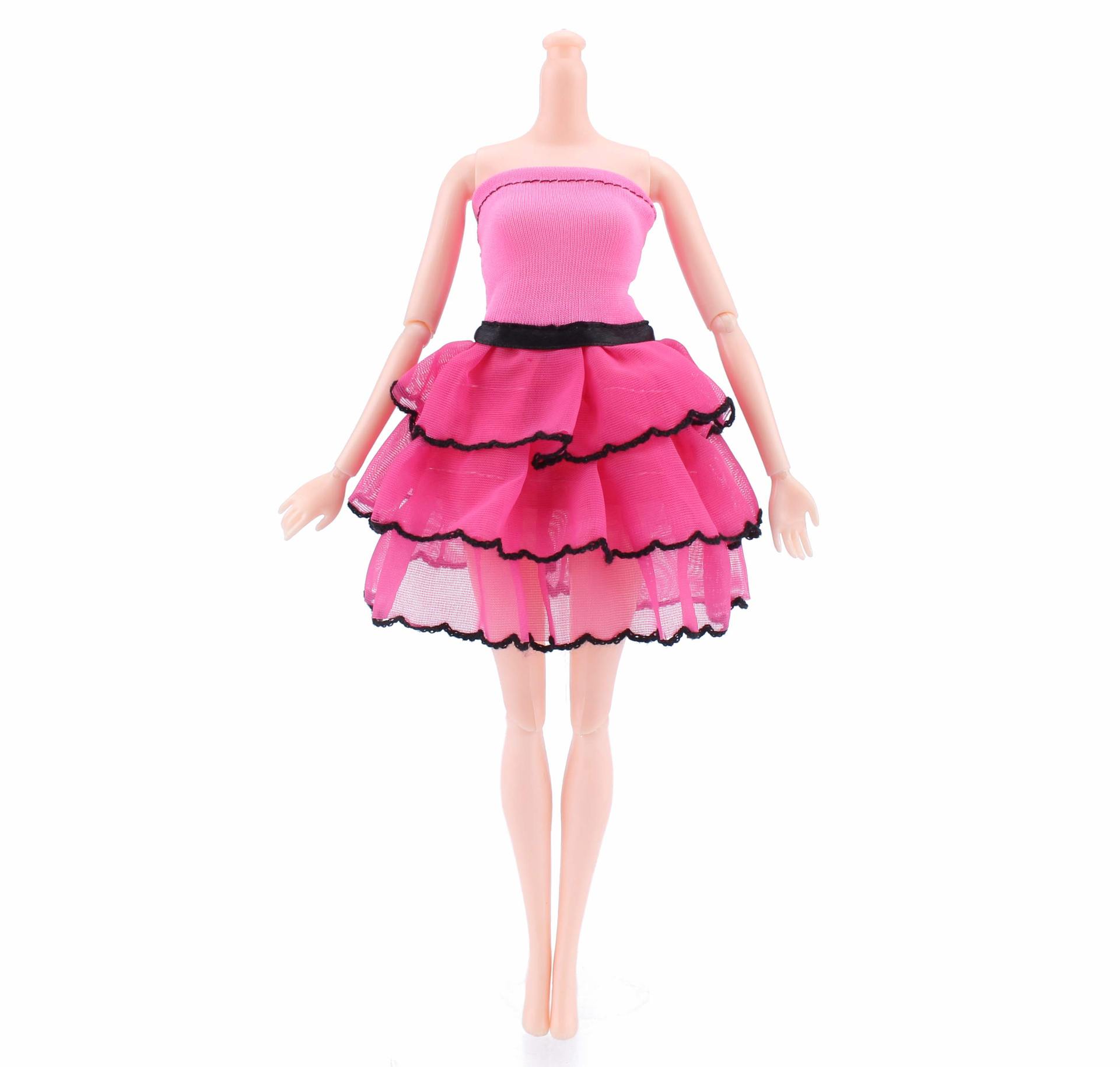 新品克时帝芭比娃娃时装短裙蛋糕裙晚礼服时尚裙子换装衣服套装