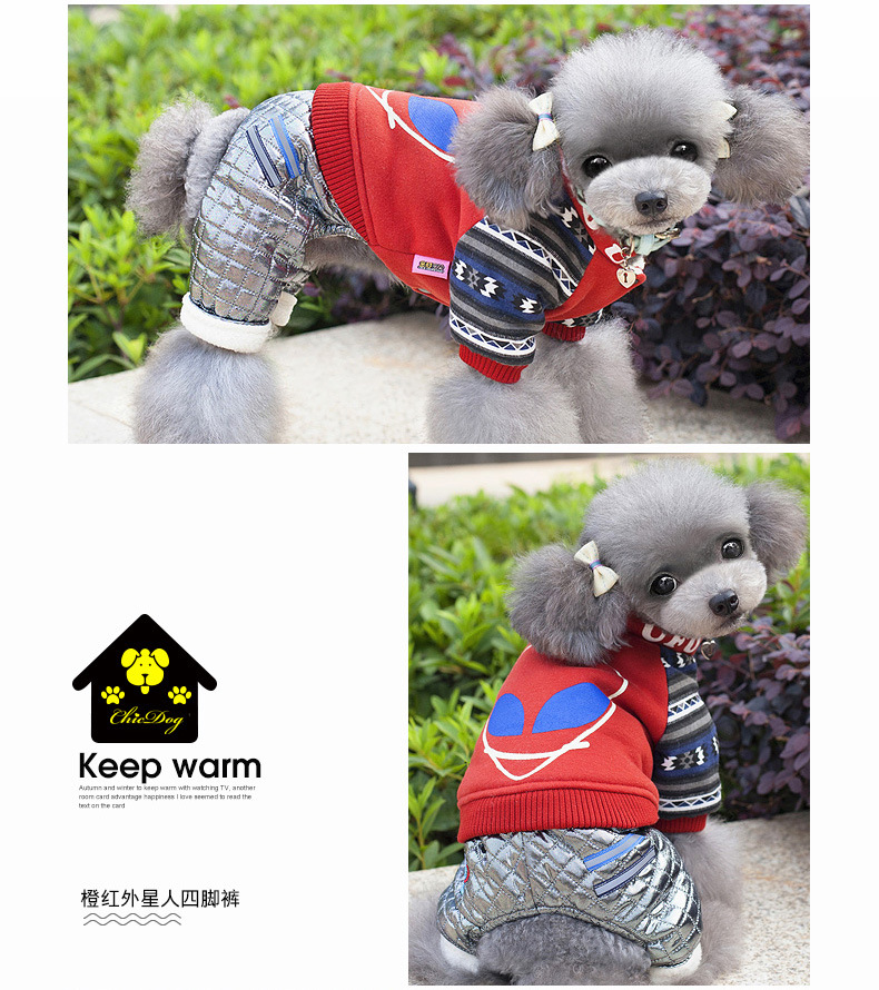 预售2017新款泰迪狗衣服 泰迪犬棉衣宠物 狗衣服秋冬