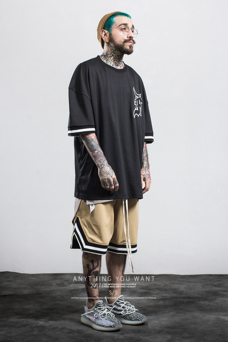 fg男装 欧美潮牌fog篮球运动裤拉链男式休闲裤男式短裤裤子男