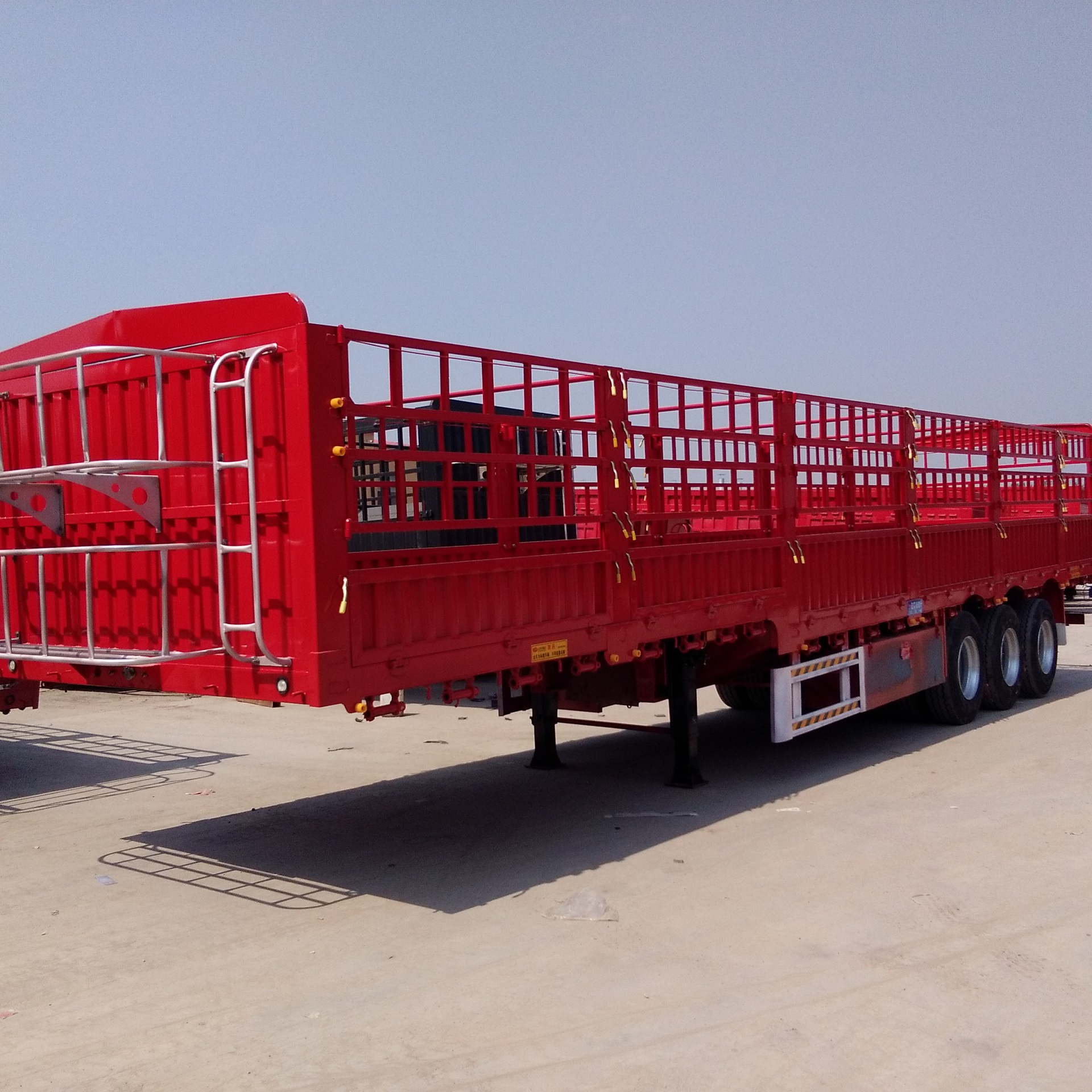 高低板苍栏半挂车 对开门苍栏半挂车 13米直梁苍栏半挂车