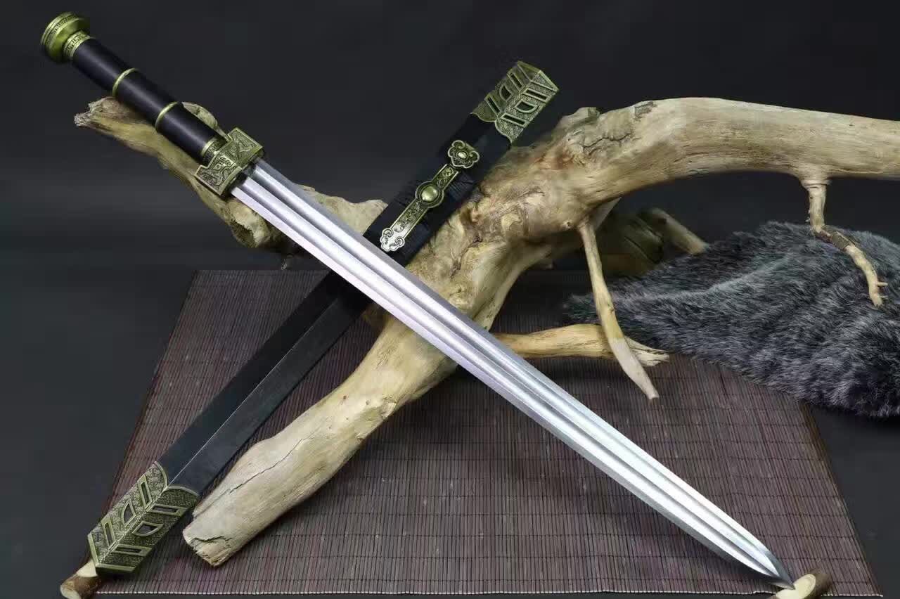 龙宝泉剑如意汉剑高硬度乌木秦剑龙泉镇宅宝剑硬剑未开刃