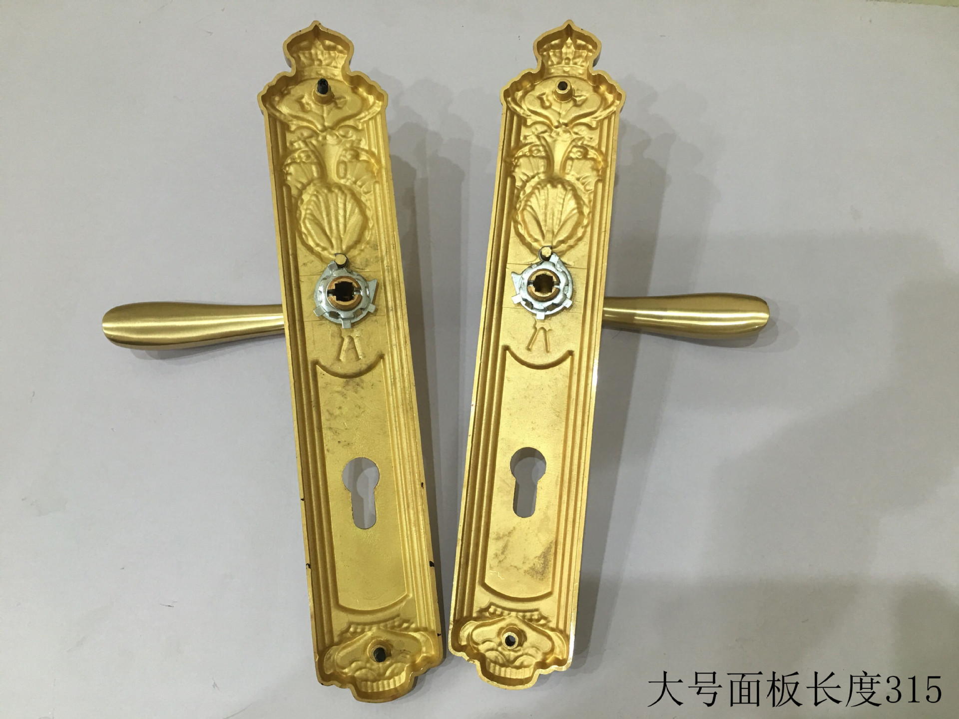 欧式纯铜大门锁别墅复古门锁实木机械全铜房间室内静音门锁批发