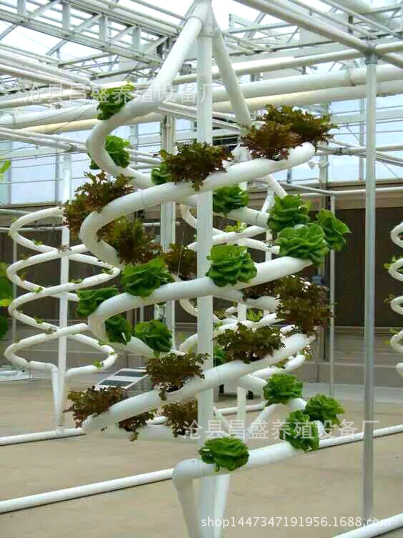 厂家直销螺旋 管道式无土栽培设备 阳台种植蔬菜 水培 水耕