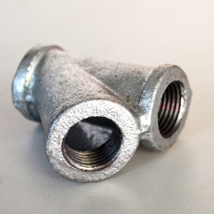 生产加工 铸铁y型三通 玛钢热镀斜三通4分6分1寸2寸 y型三通