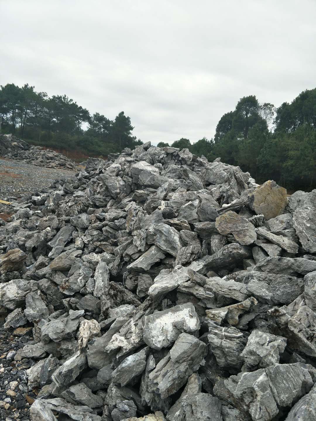 景观石园艺石材-清远产地发货英德石-英石批发基地-假山石片石