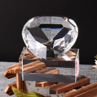 礼品定制logo开业赠送水晶礼品摆件送客户员工纪念品免费刻字