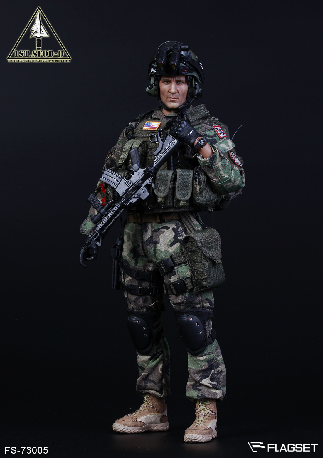 16可动人偶flagset73005三角洲特种部队16兵人偶可动
